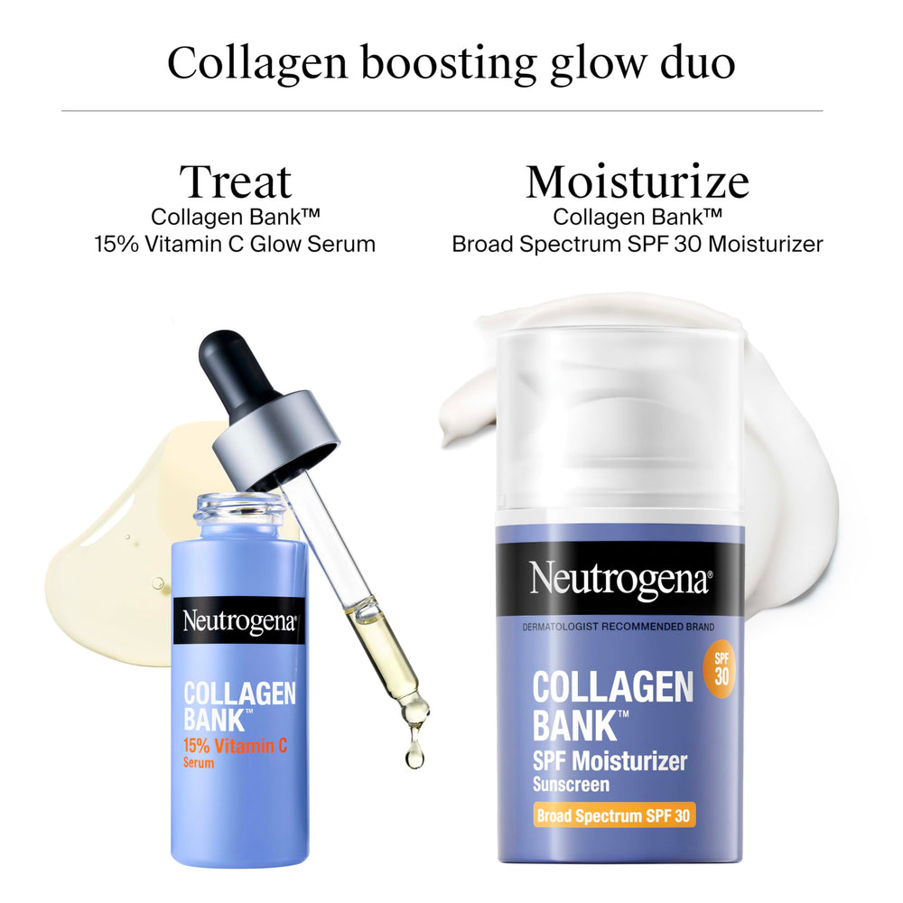Neutrogena Collagen Bank label close-up notes 15-percent vitamin C.