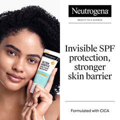 Neutrogena daily facial moisturizer SPF30 in tube, provides hydrating protection for sensitive skin.