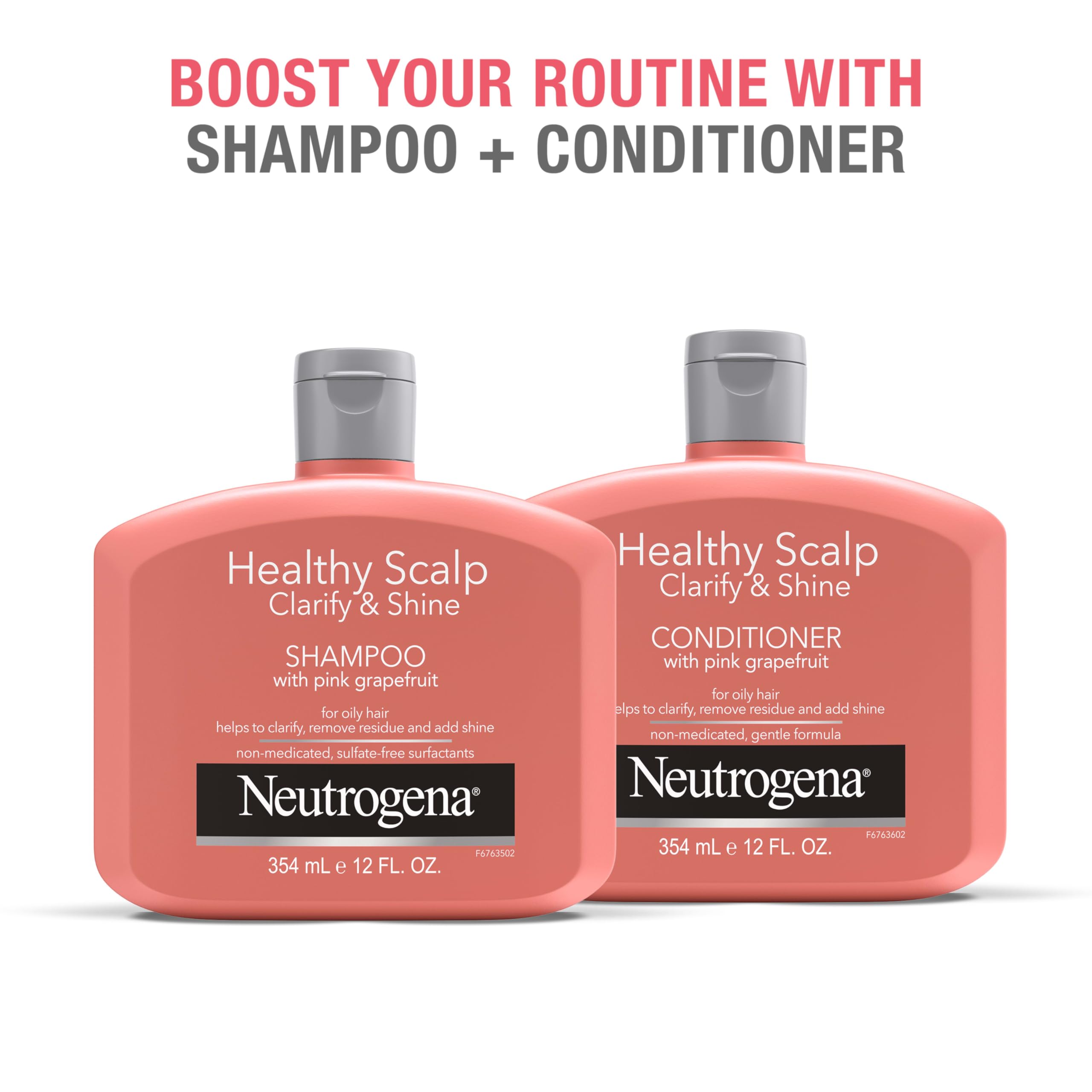 Neutrogena Exfoliating Healthy Scalp Conditioner texture swirl captures creamy consistency for gentle care