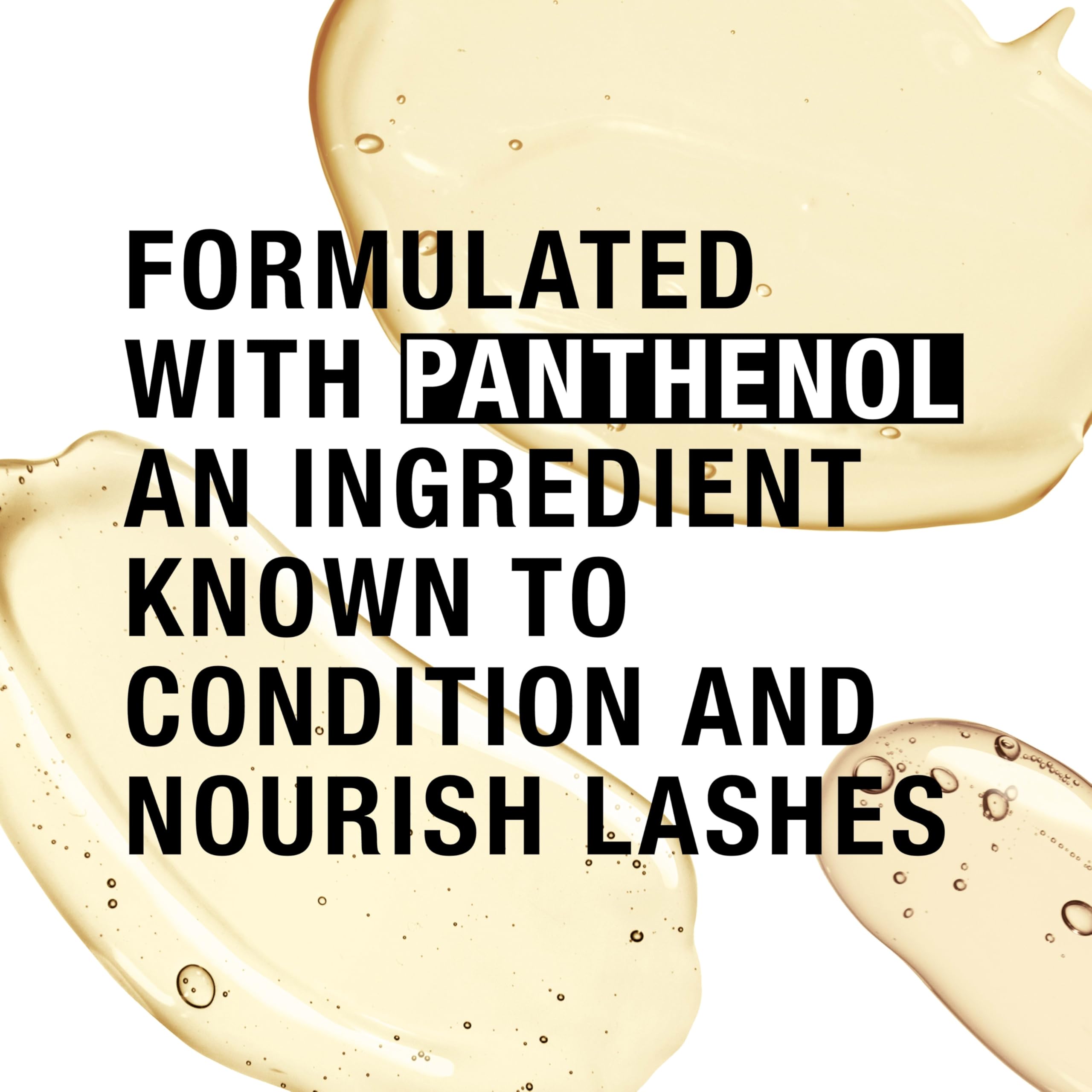 Neutrogena Healthy Definition Mascara texture swatch shows weightless formula