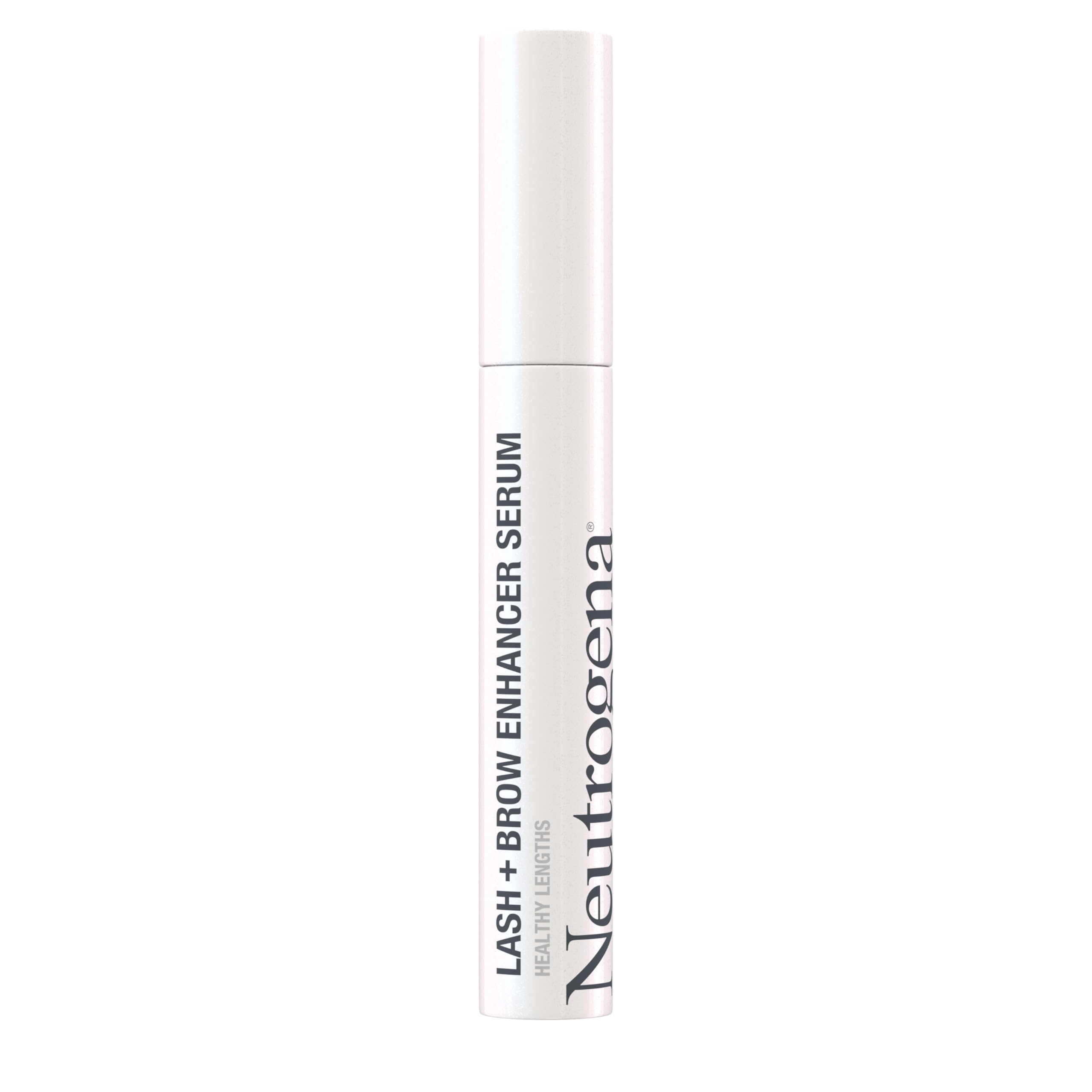Neutrogena serum brush tip close-up showing precise application for lashes and brows.