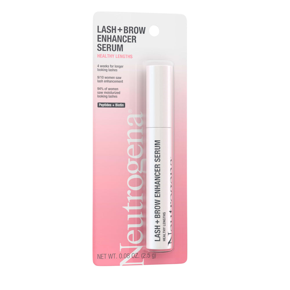 Close-up of Neutrogena serum after four weeks showing improved lash appearance.