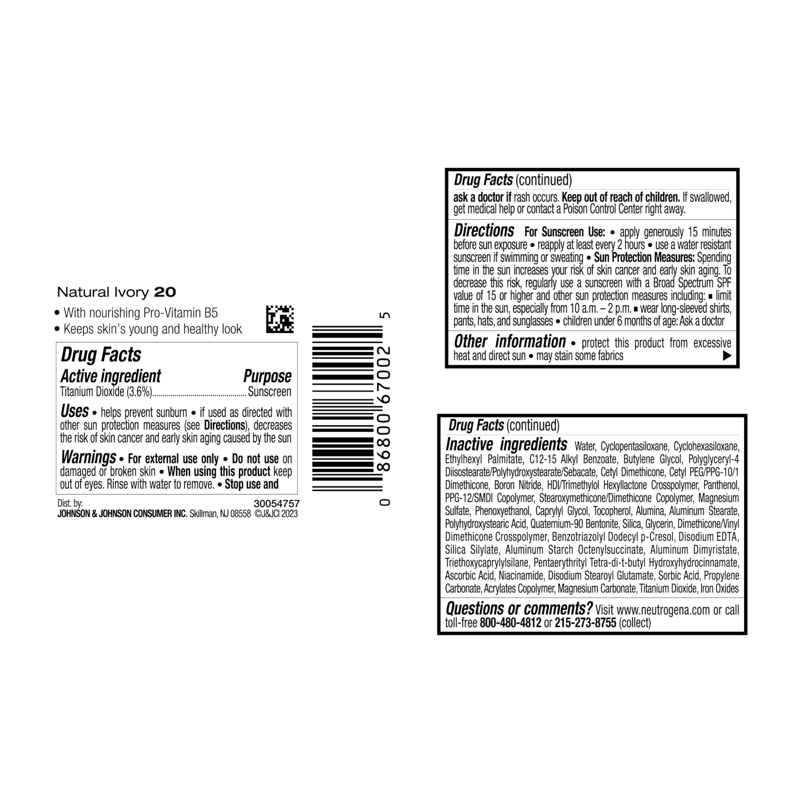 Broad spectrum protection with titanium dioxide guards against daily sun exposure.