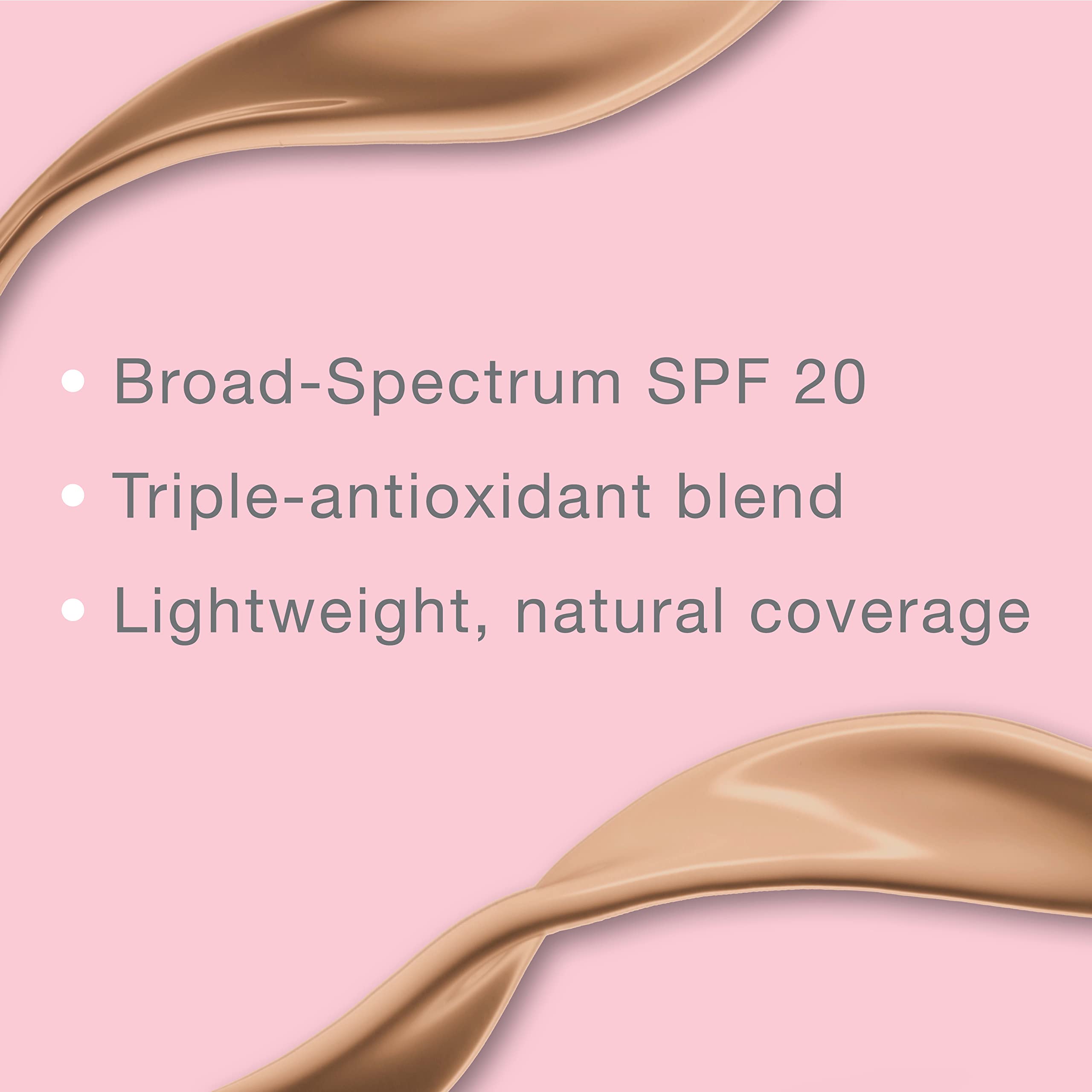 Swatch on skin demonstrates natural tone blending for even complexion.