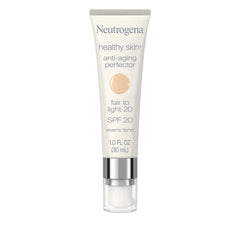 Neutrogena Healthy Skin Perfector tinted moisturizer tube swatch for even skin tone.