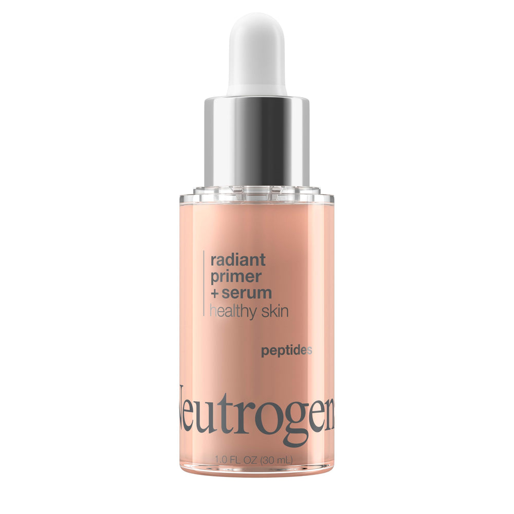Neutrogena Healthy Skin Radiant Booster bottle ready for makeup base
