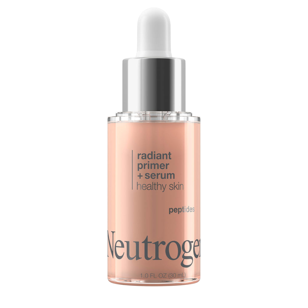 Face with primed surface using Neutrogena Radiant Booster