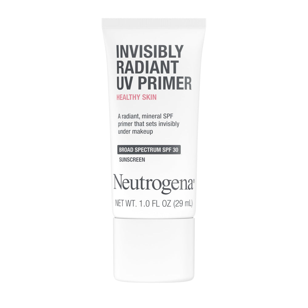 The Neutrogena Healthy Skin UV Face Primer bottle ready for daily protection and radiance.