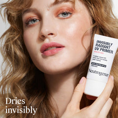 Neutrogena Healthy Skin UV Face Primer clear finish that dries without a white cast.