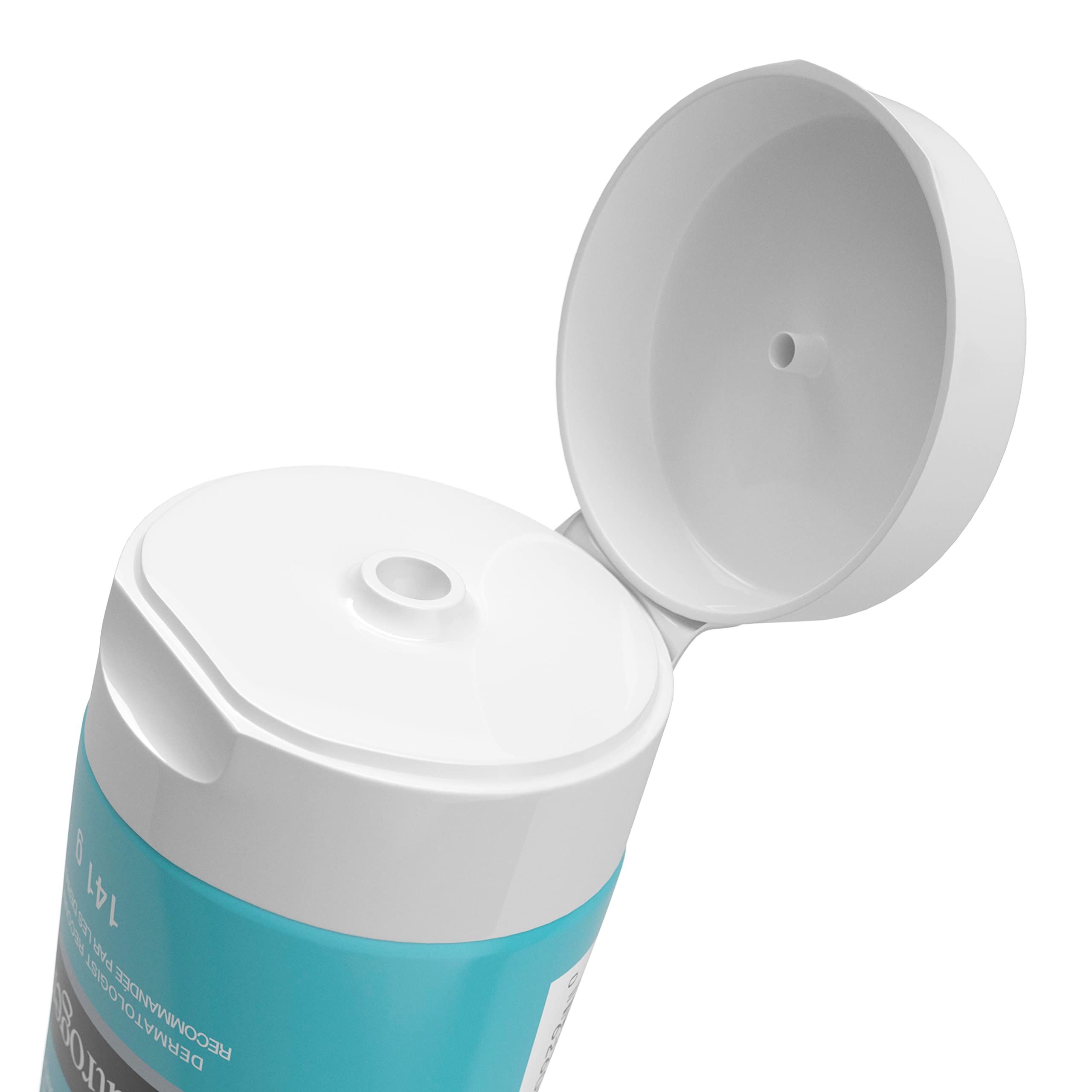 Neutrogena Hydro Boost exfoliating face wash tube 5 keeps skin soft after cleansing.