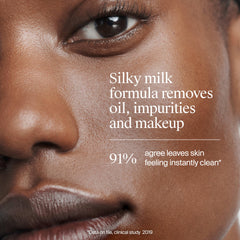 Neutrogena Hydro Boost milk cleanser texture for soothing cleanse.