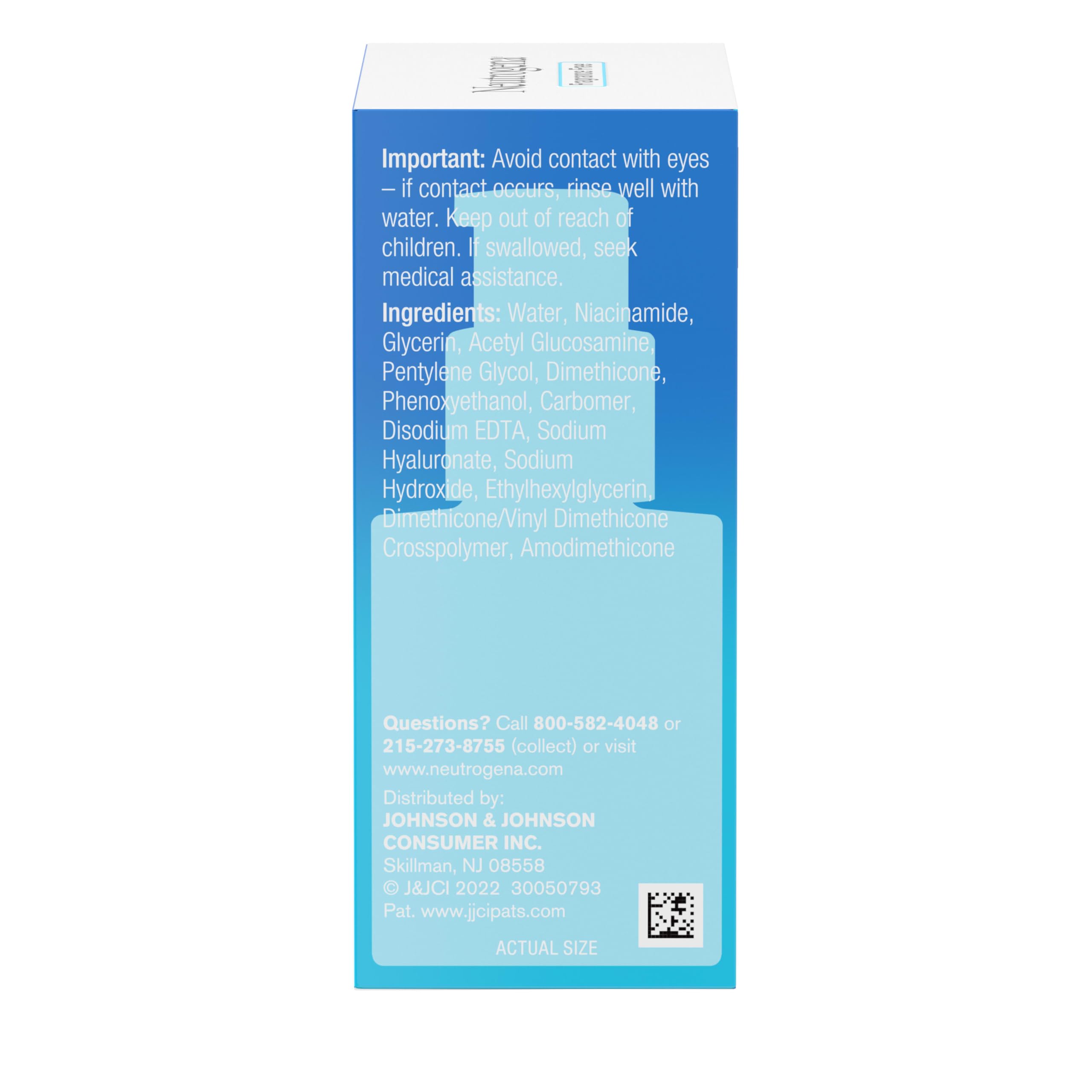 Neutrogena Hydro Boost+ fragrance-free serum is suitable for sensitive skin users.