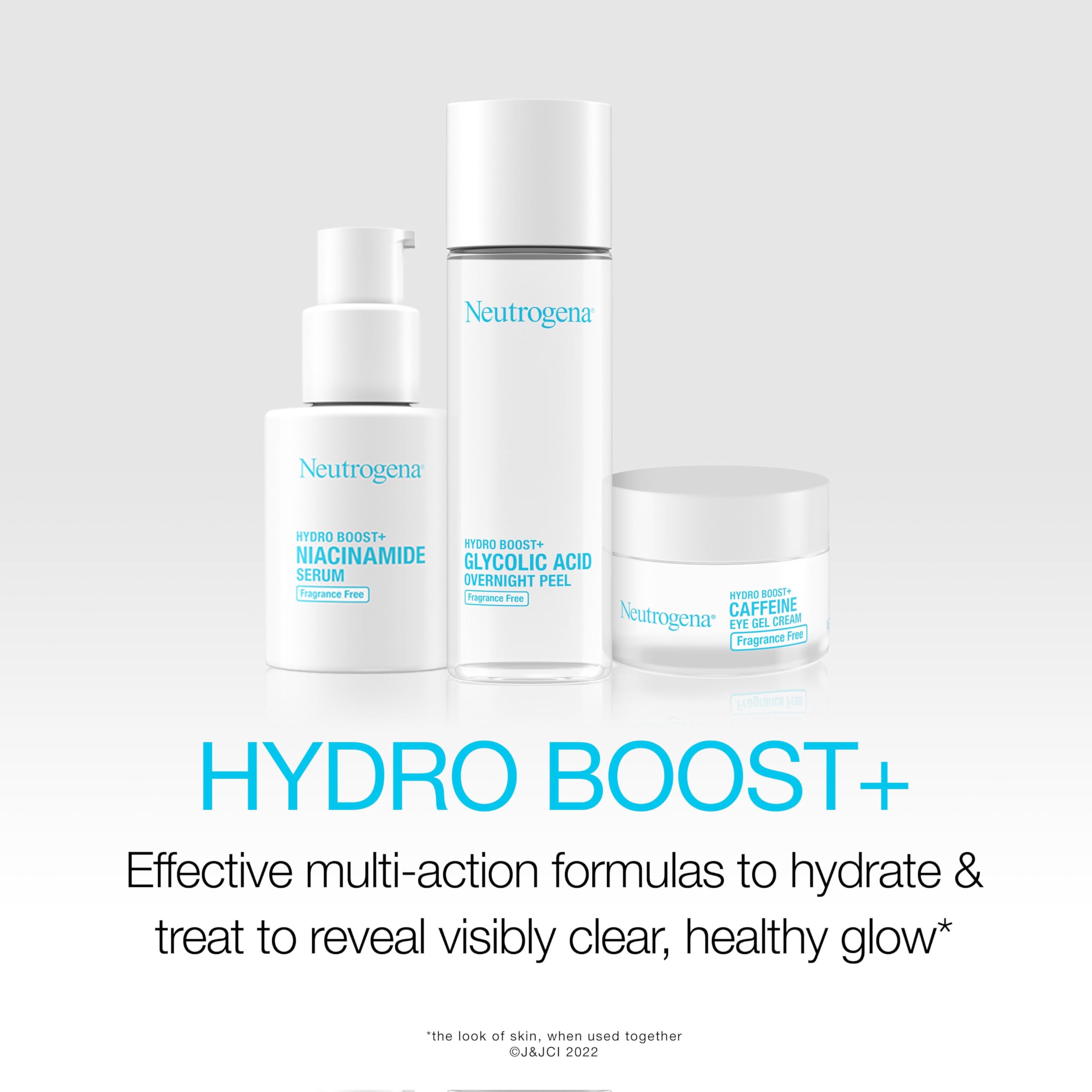 Neutrogena Hydro Boost+ Niacinamide Serum helps support even tone and glow.