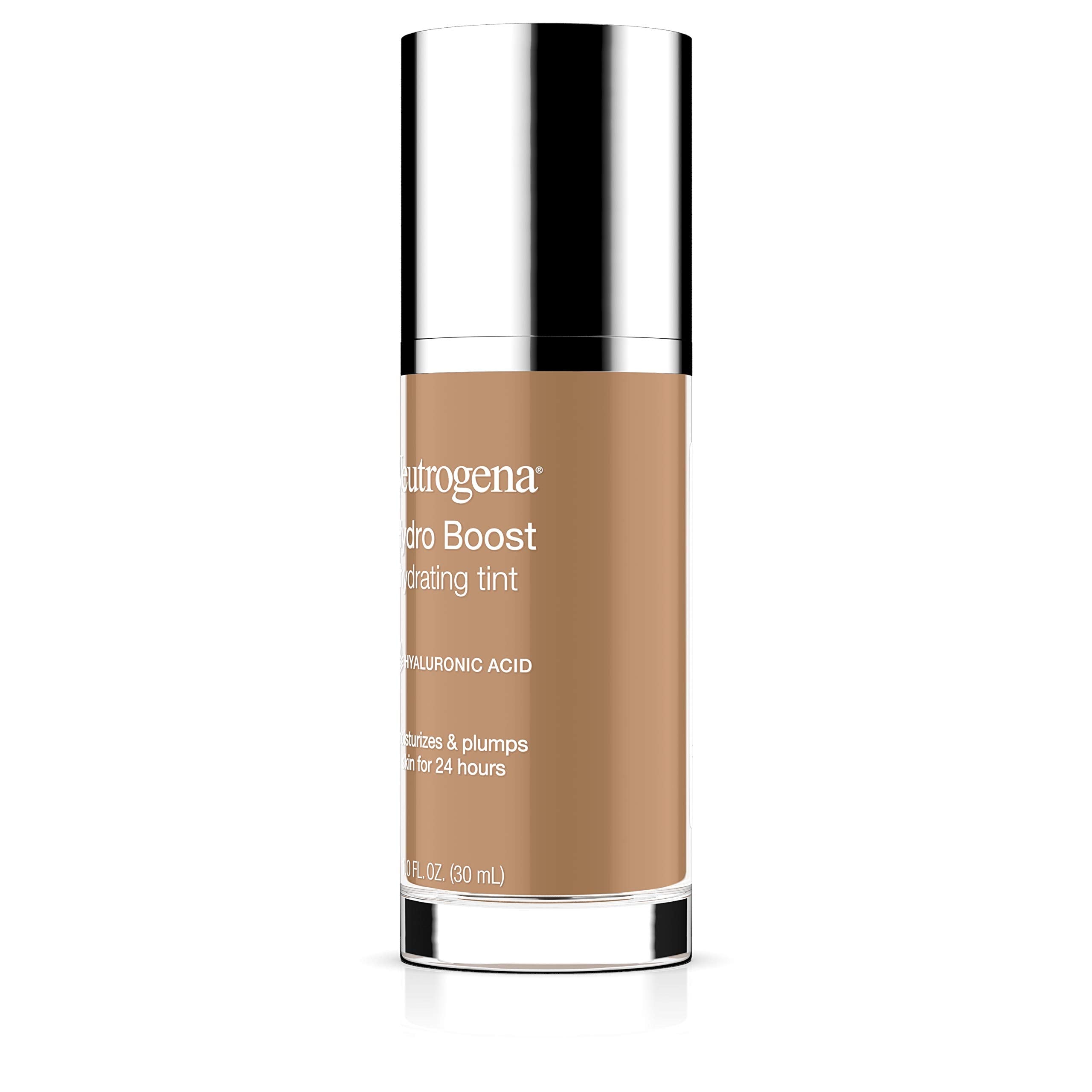 Neutrogena Hydro Boost Tint sheer-to-medium shade caramel swatch on arm