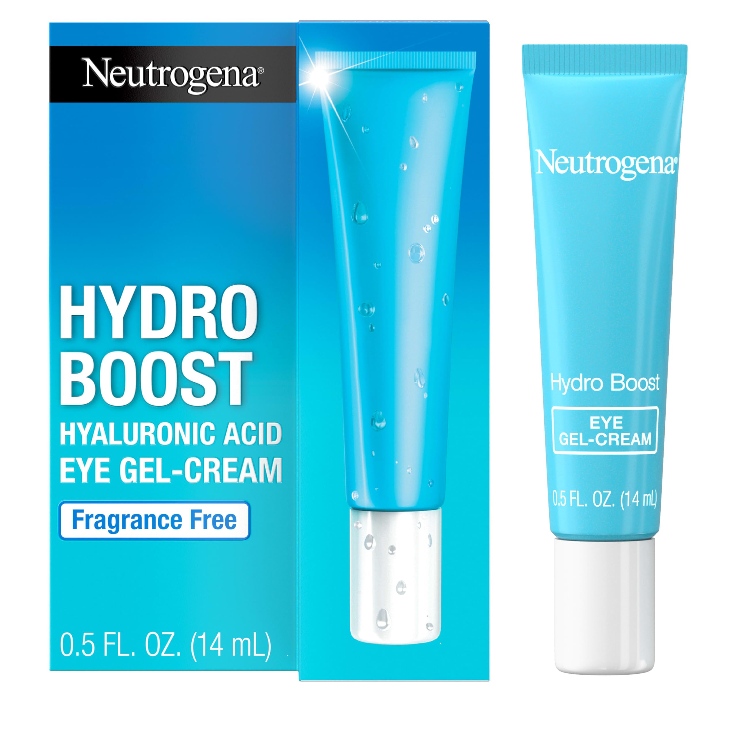 Neutrogena Hydro Boost under-eye cream tube delivers daily hydration.