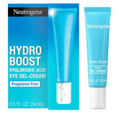 Neutrogena Hydro Boost under-eye cream tube delivers daily hydration.