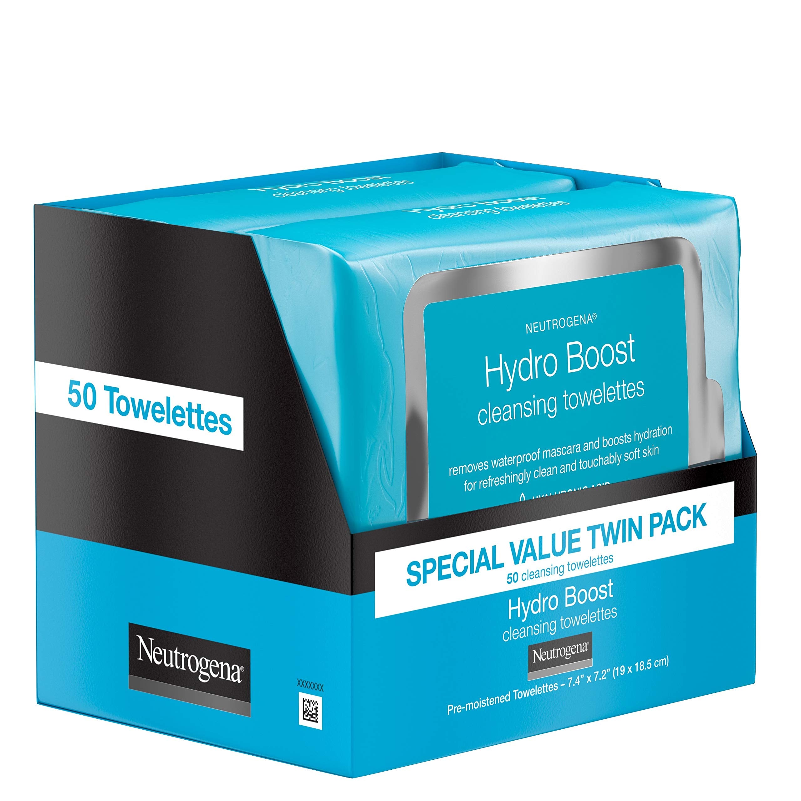 Neutrogena Hydro Boost wipes remove waterproof mascara gently.