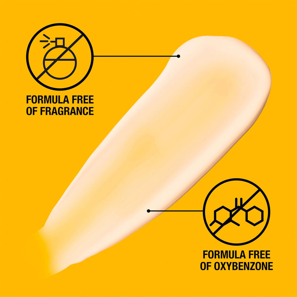 Neutrogena Invisible Daily Defense fragrance-free formula for sensitive skin.