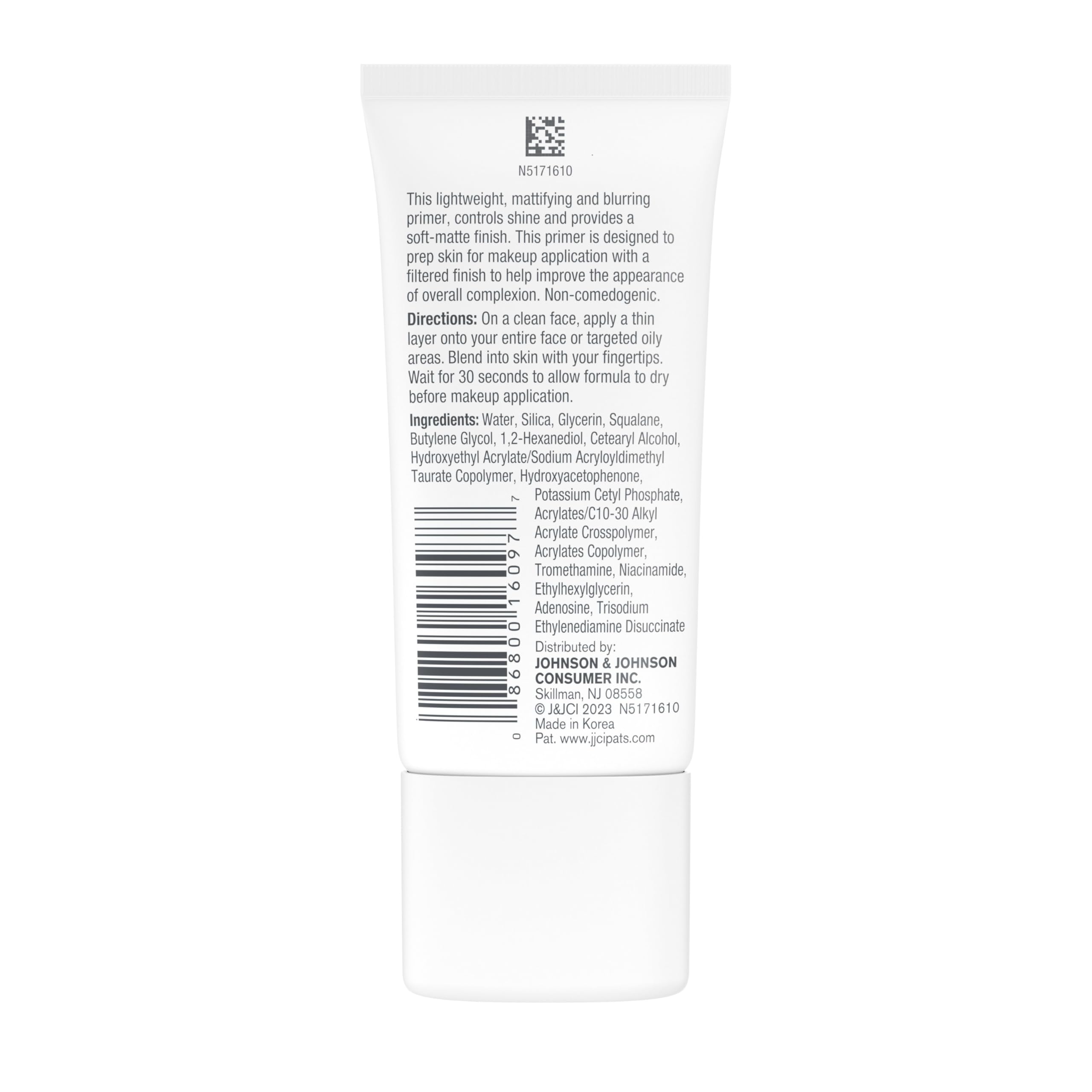Neutrogena lightweight mattifying primer creates a durable canvas for flawless looks.