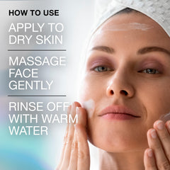 Close-up of waterproof mascara removal with Neutrogena balm