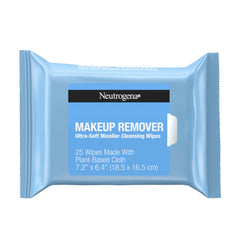 Neutrogena makeup remover wipes pack 6x25ct for quick, no-rinse cleansing.