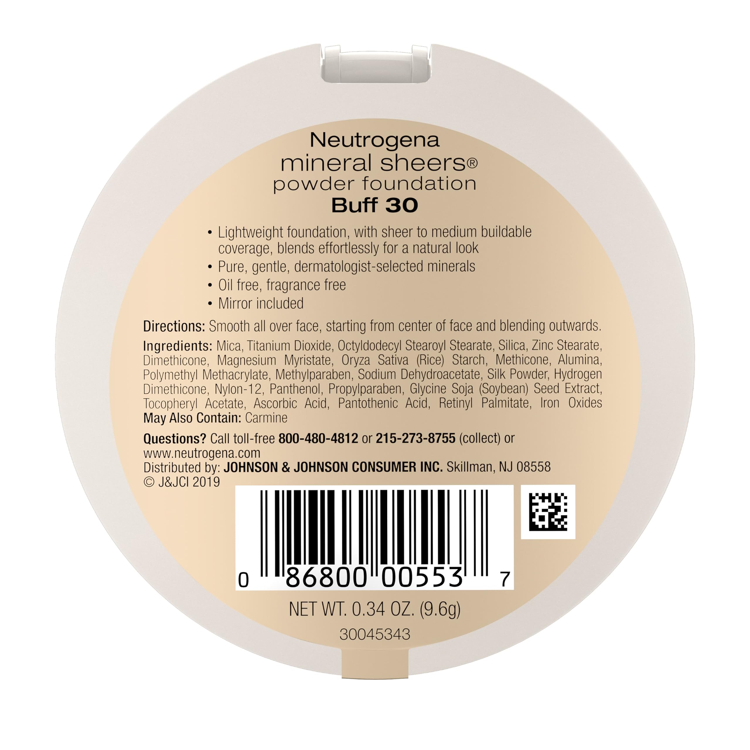 Neutrogena Mineral Sheers Buff 30 shade blends with warm undertones for a natural match.