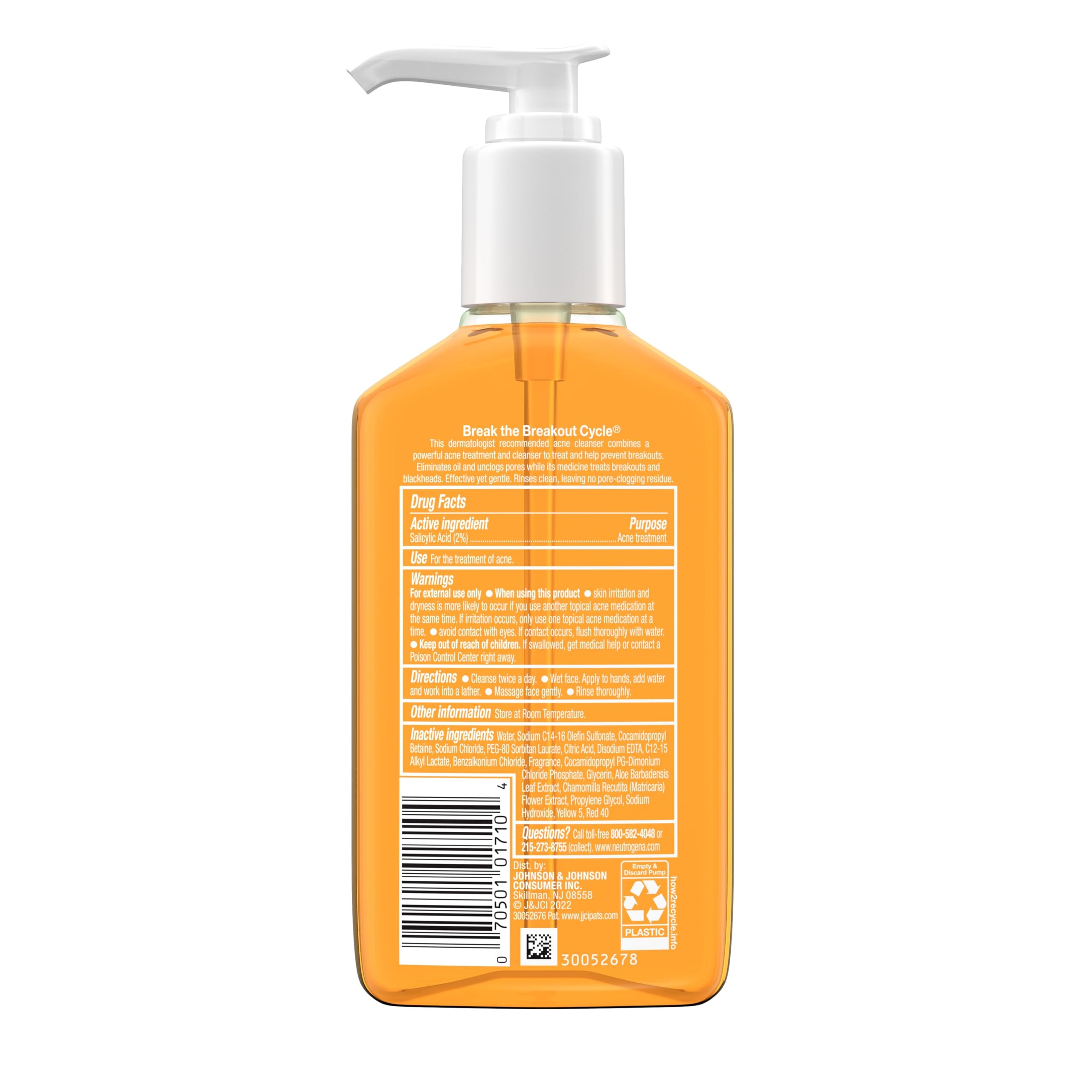 Neutrogena Oil-Free Acne Wash suitable for teens and their skincare routine