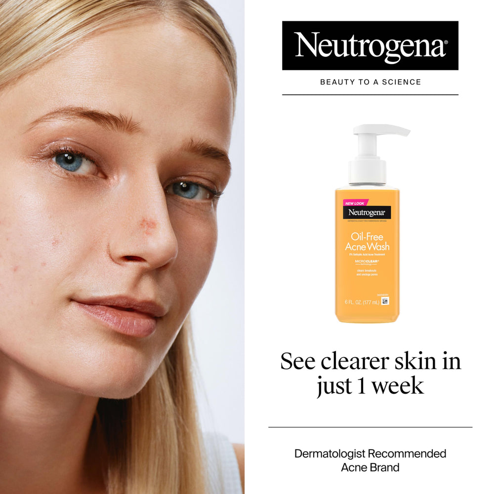 Neutrogena Oil-Free Acne Wash with 2 percent salicylic acid targets blemishes