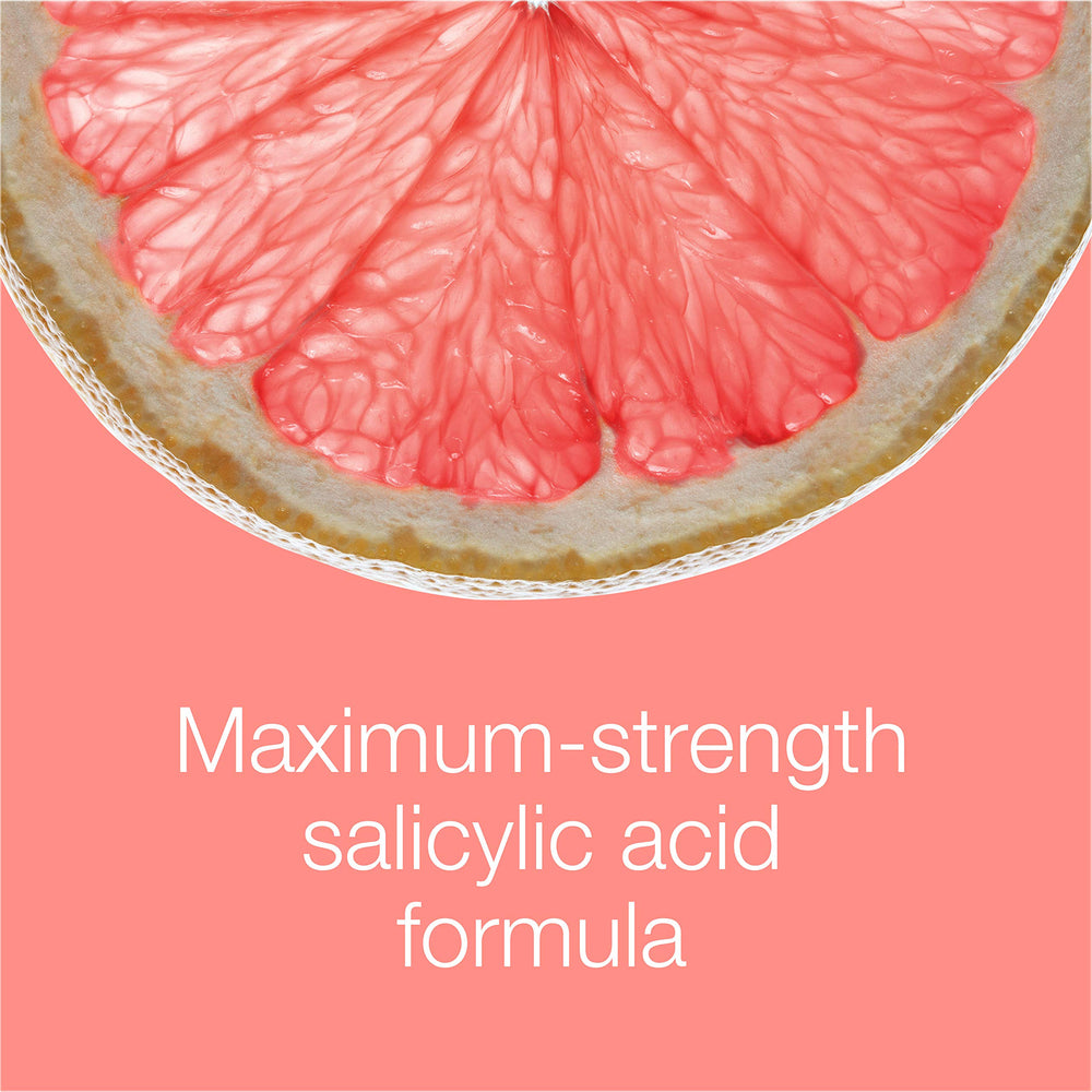 Foaming action of Neutrogena Pink Grapefruit cleanser during a wash.