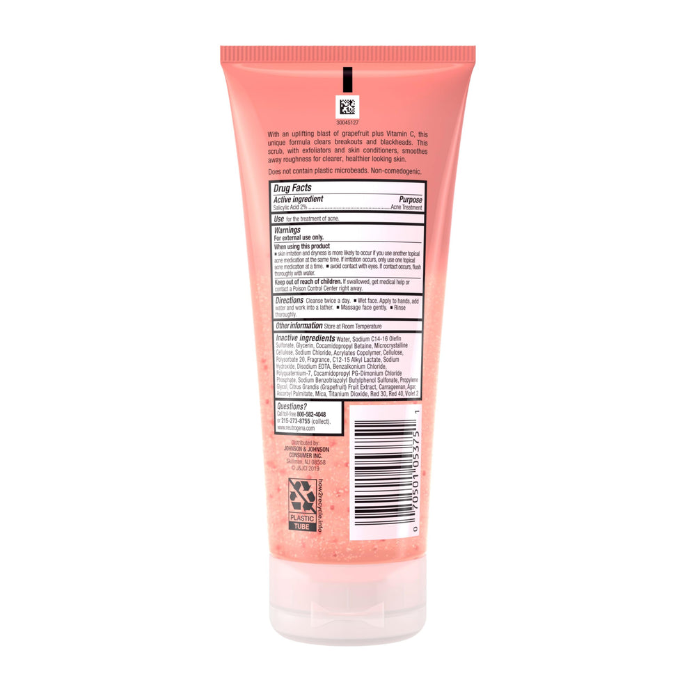 After-use Neutrogena Pink Grapefruit Foaming Scrub gives smooth skin texture.