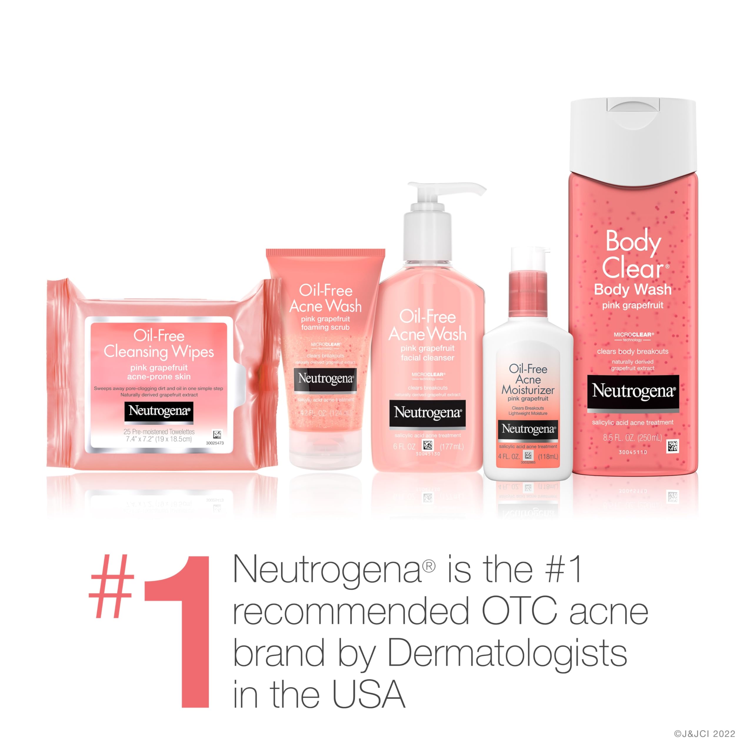 Neutrogena Pink Grapefruit Foaming Scrub with grapefruit extract and vitamin C.