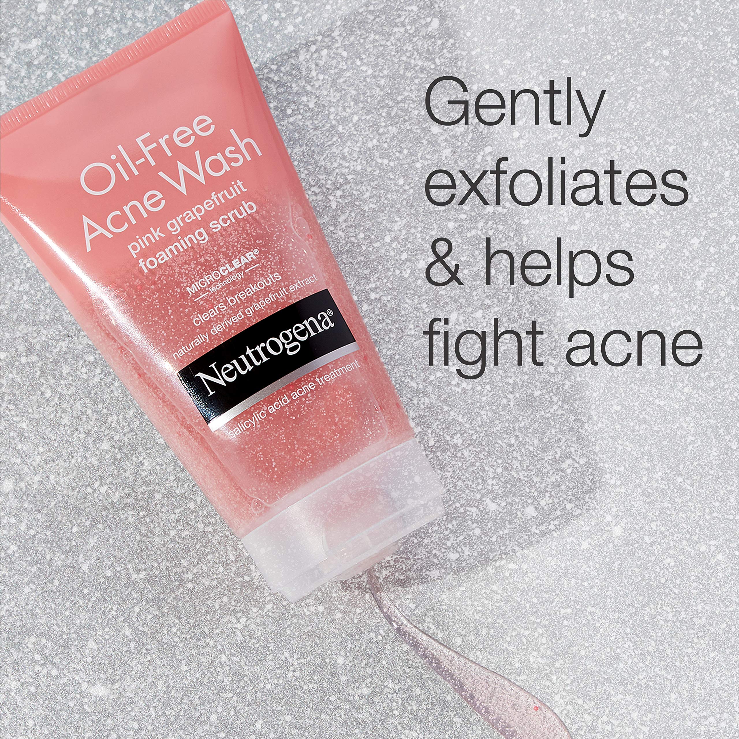 Neutrogena MicroClear technology on the bottle emphasizes better delivery to pores.