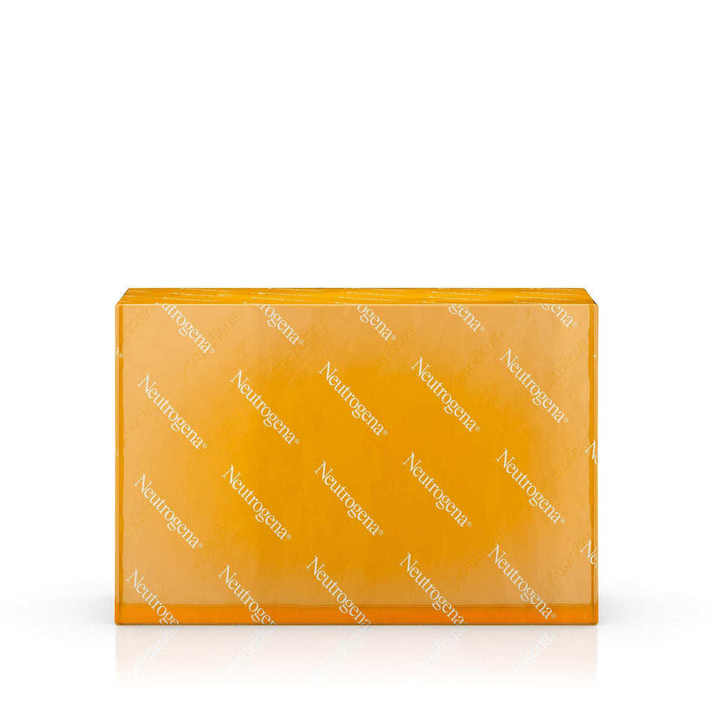 Neutrogena Original Amber Bar packaging, hypoallergenic design for sensitive skin.