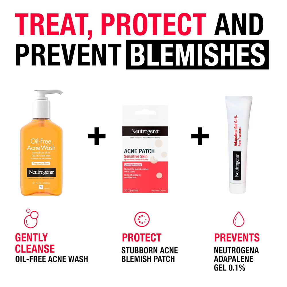 Neutrogena patches come in 9mm and 12mm sizes for different spots