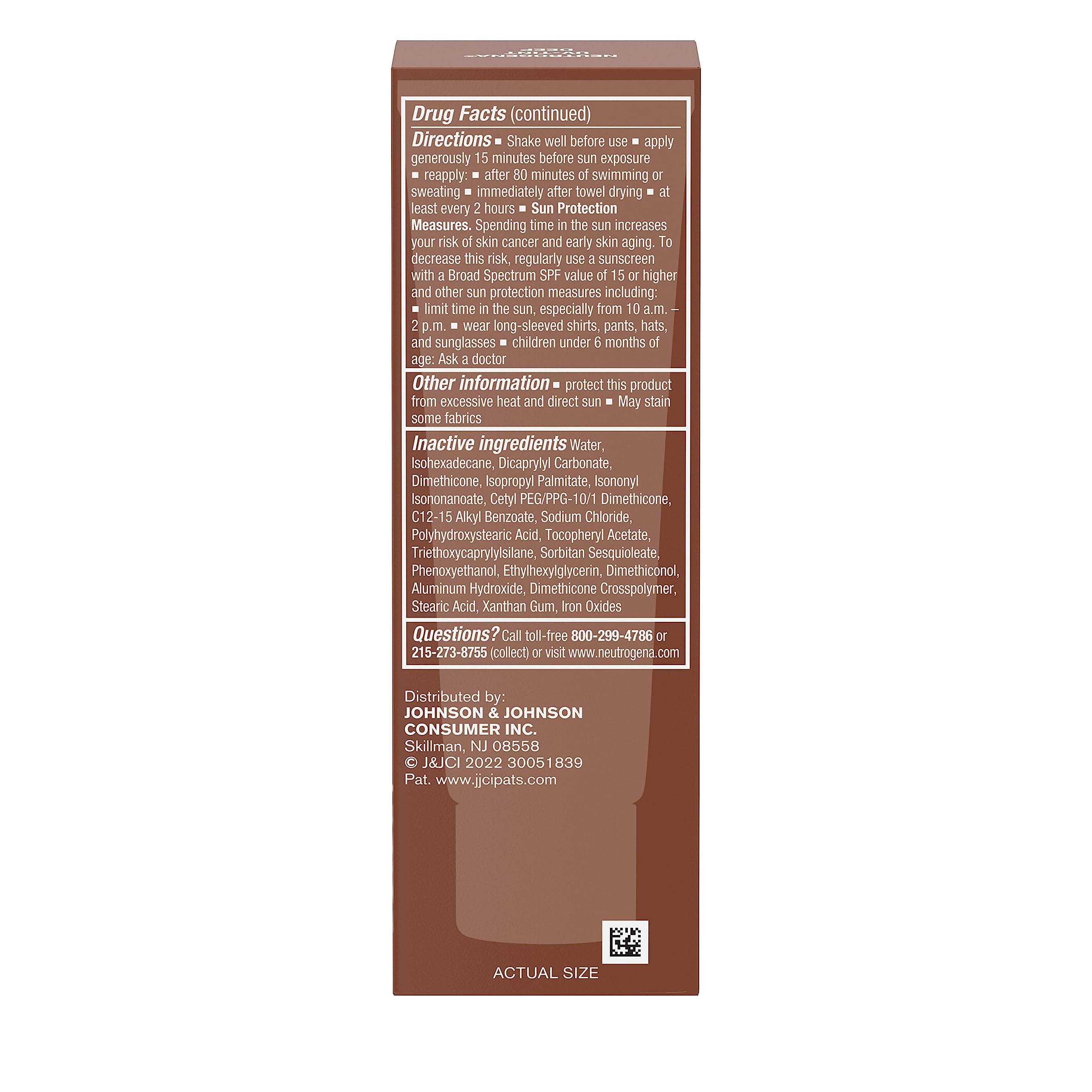 Dermatologist-recommended Neutrogena line supports everyday sun protection.