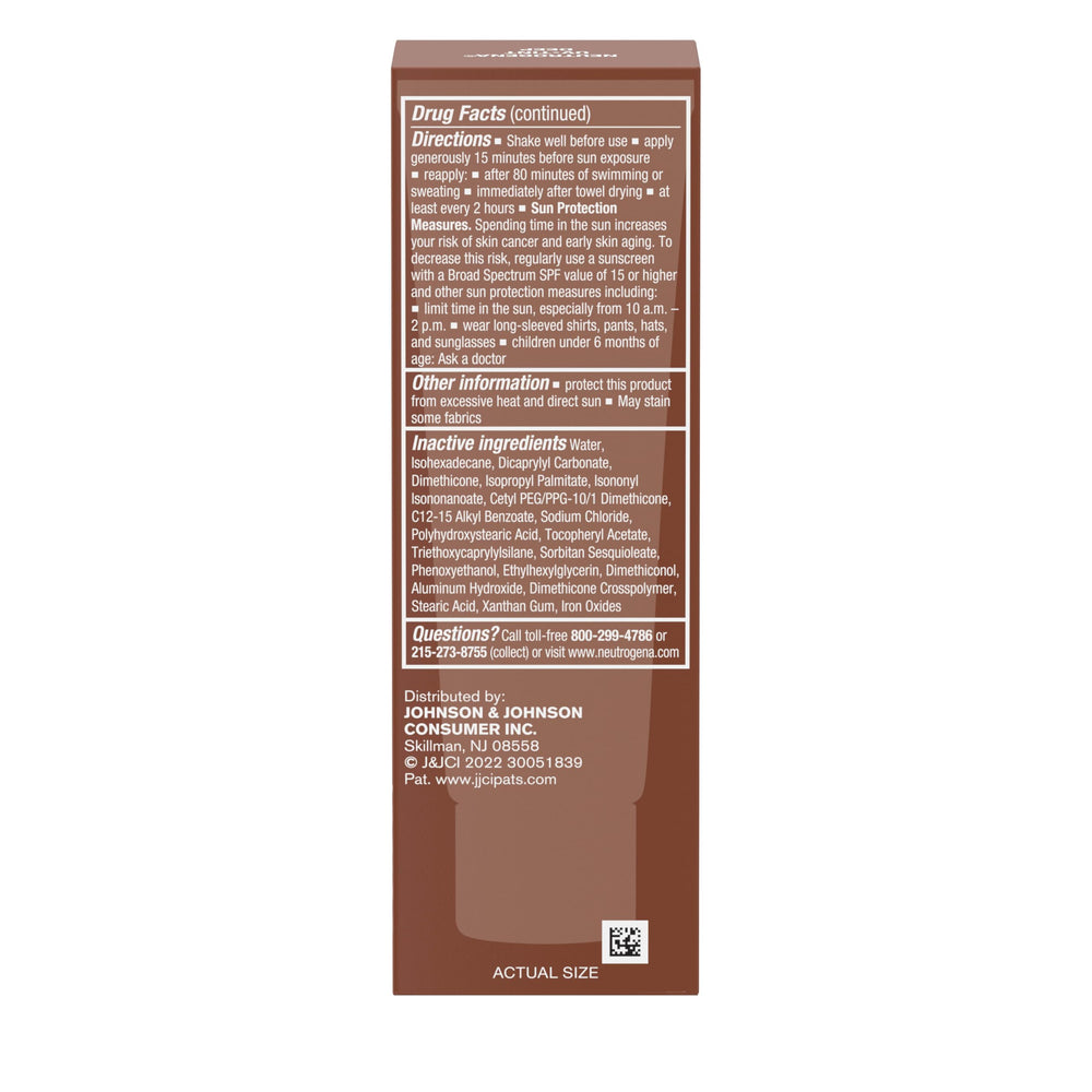 Water-resistant formula lasts through light sweat and humidity.