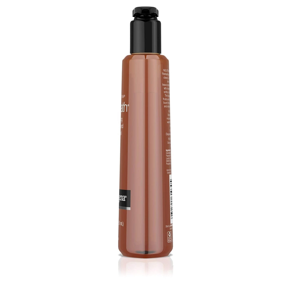 Neutrogena Rainbath bubble-lather close-up highlights rich foam for a satisfying wash.