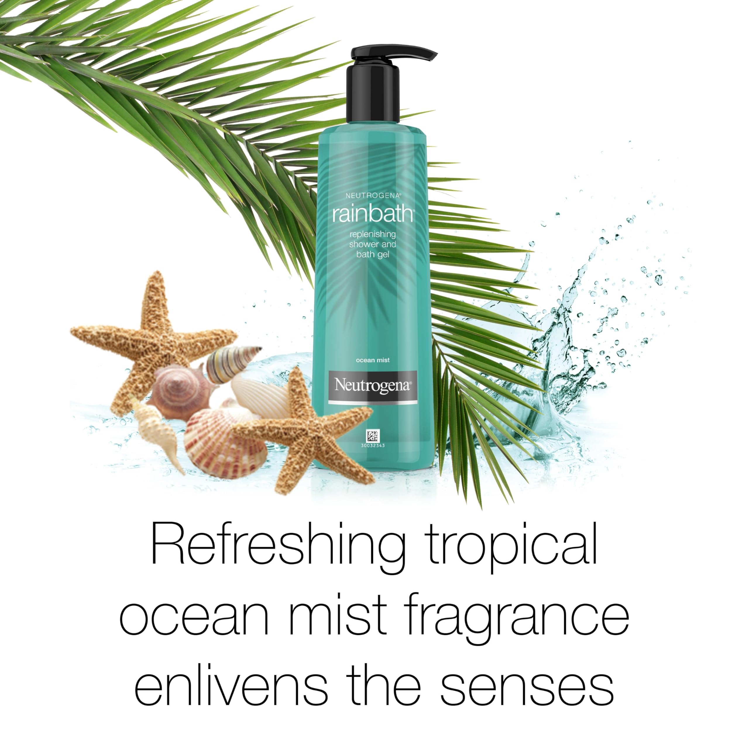 Neutrogena Rainbath original pump bottle demonstrates rich lather for soft skin.