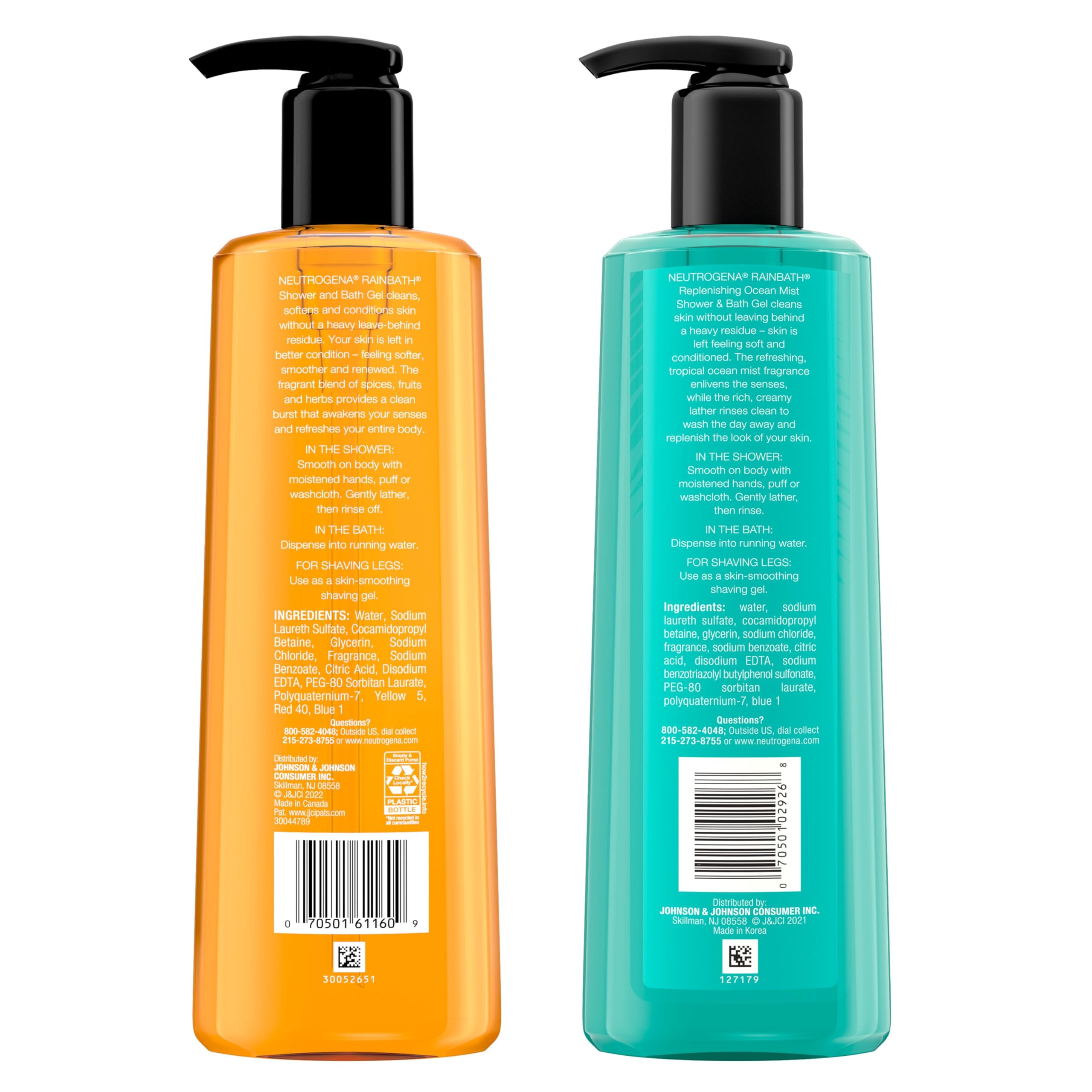 Neutrogena Rainbath two-pack display emphasizes value and routine variety.