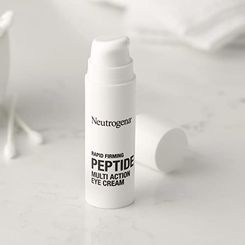 Neutrogena Rapid Firming Eye Cream shown after four weeks with brightness cues.
