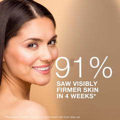 Neutrogena Rapid Firming Peptide Eye Cream pump application demonstrates easy massage around the eyes.