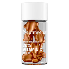 Neutrogena capsule opening releasing vitamin C serum for daily use.
