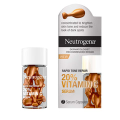 Group of Neutrogena Rapid Tone Repair packaging closeup.