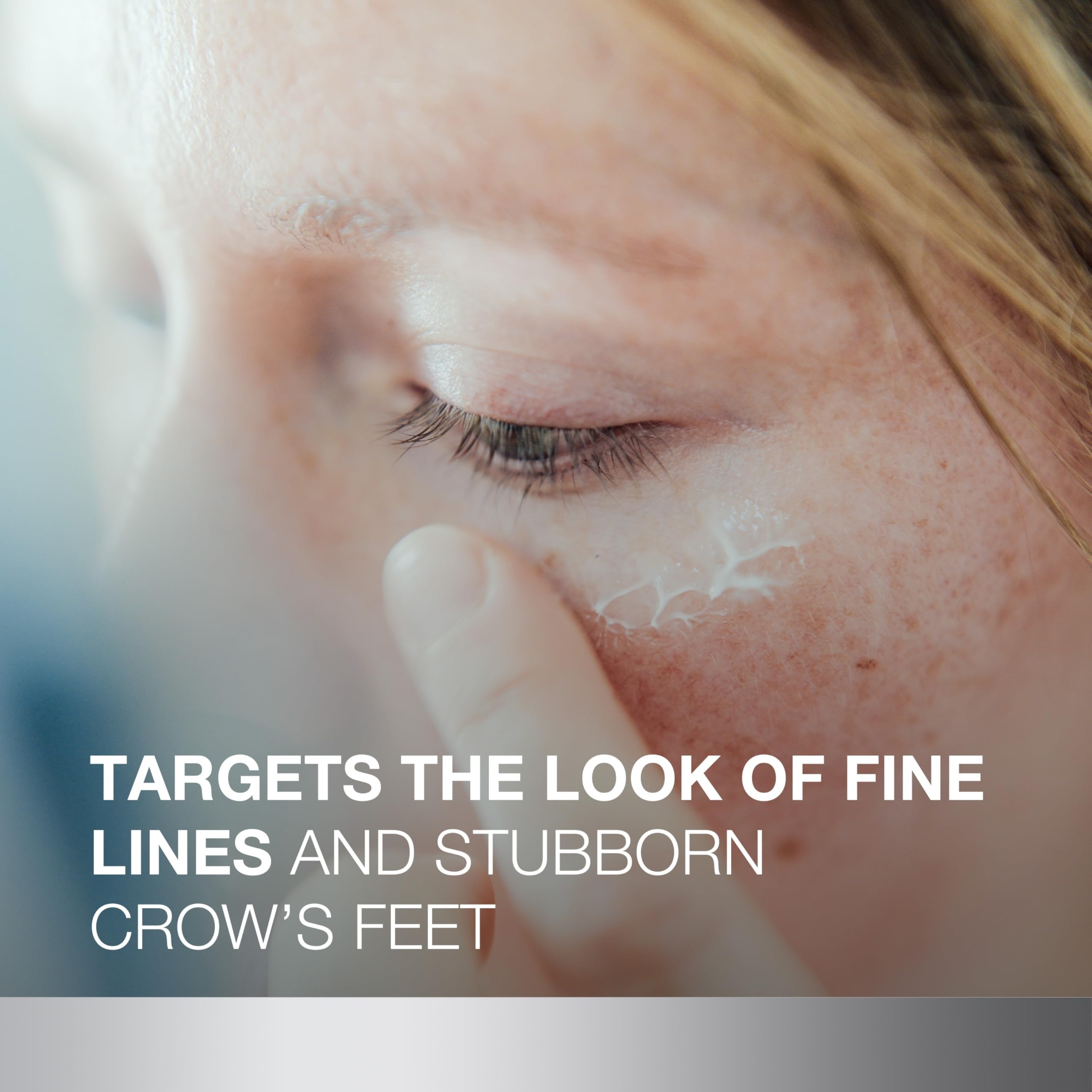 Neutrogena Rapid Wrinkle Repair Eye Cream application image demonstrates easy dab.