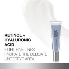 Neutrogena Rapid Wrinkle Repair Eye Cream close-up texture reveals light, silky formula.