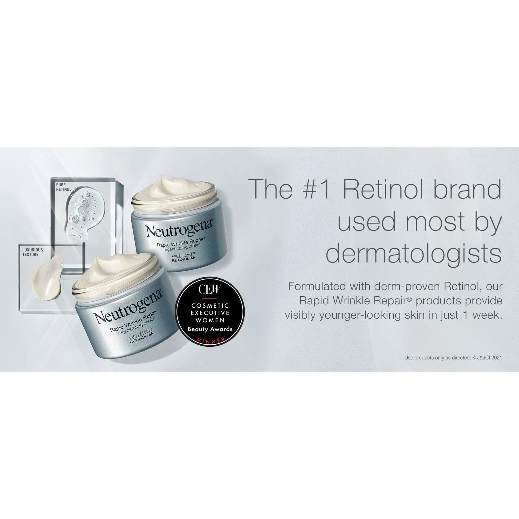 Neutrogena Rapid Wrinkle Repair packaging ready for daily routine.