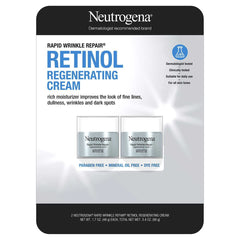Neutrogena Rapid Wrinkle Repair jar close-up displaying retinol rich cream.