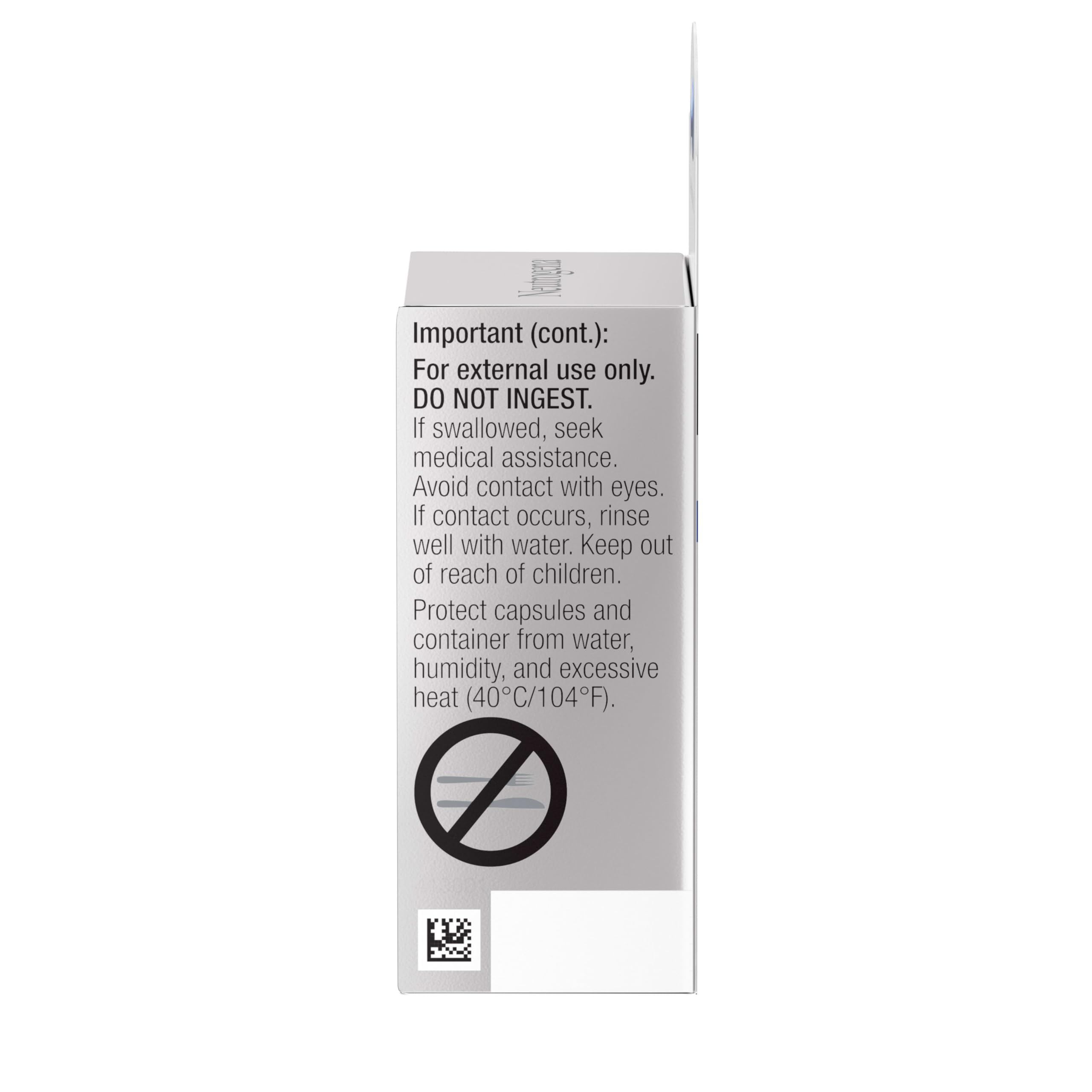 Neutrogena Rapid Wrinkle Repair capsule on skin for gentle daily use