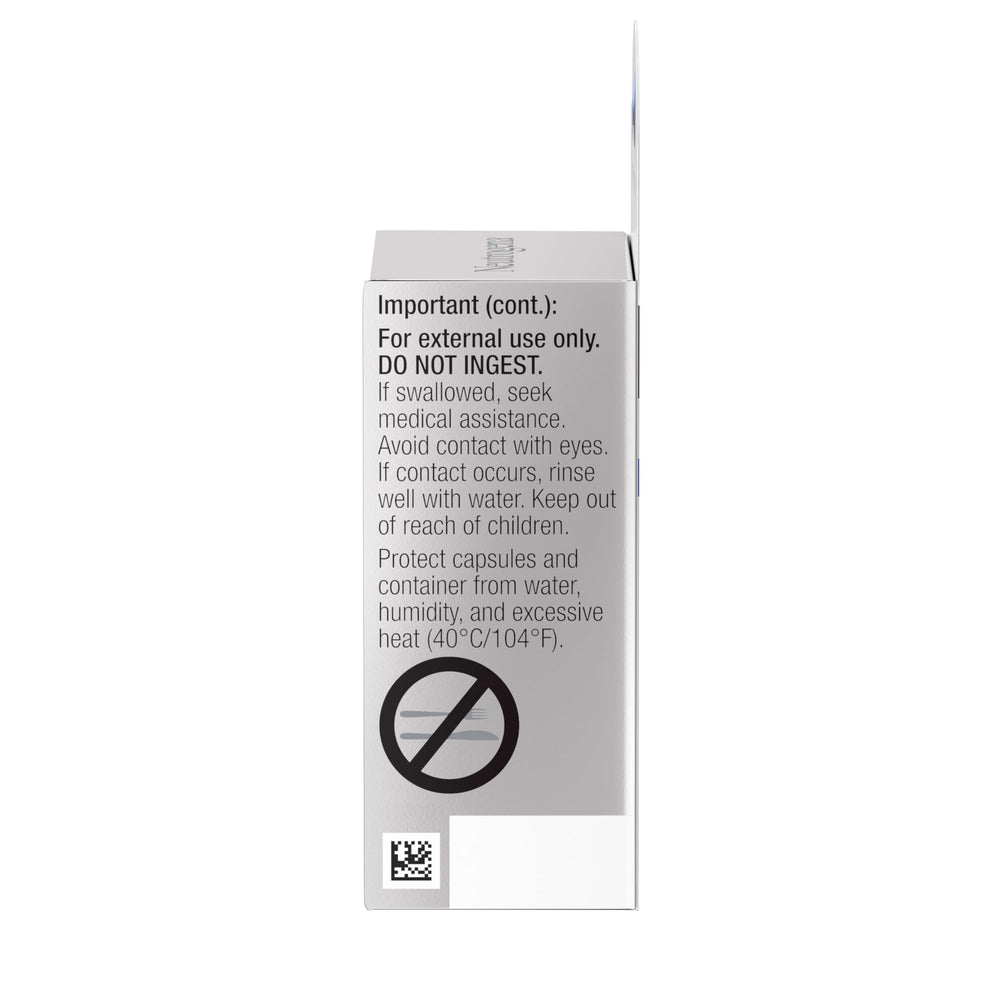 Neutrogena Rapid Wrinkle Repair capsule on skin for gentle daily use