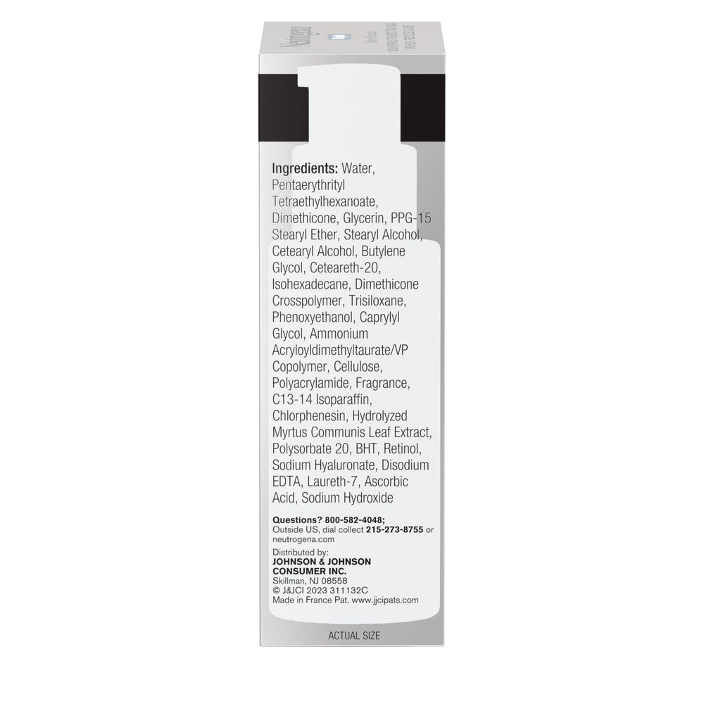 Neutrogena Rapid Wrinkle Repair Night application glow after use.